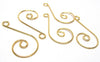 W016 - 100 pcs. Gold Plated Stemless Wine Glass Charms Markers Hoop - 40mm (1.57 inch) - 16 Gauge (1.25mm Thick) - STURDY!