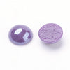 CA746A - 50 pcs Circle Half Pearl Imitation Flat Back Glass Round Dome Seals Tiles Cabochons - 12mm - Glossy Pearl Style