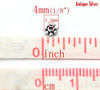 BD443 - 500 pcs Antique Silver Snowflake Daisy Spacer Beads- 4mm