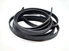 N170 - 1M (3.28 FT) - Black FLAT Faux Leather Jewelry Cord - 10mm Wide - SOLID