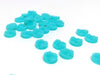 CA124 - 10 pcs Druzy Resin Embellishment Cabochons Blue Aqua - 12mm Diameter - Circle - 5mm Thick