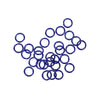 J115 - 100 pcs Blue Open Jump Rings 6mm - 18 Gauge - High Quality (1mm thick)