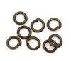 J185 - 1500 pcs Bronze Tone Open Jump Rings - 4mm - 21 Gauge