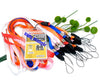 U004 - 50 pcs. Assortment of ID Badge Holder Cell Phone Camera Mp3 Polyester Lanyards - 5 Colors - 1mm Thick - 48cm long (18 7/8 inches)