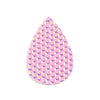 P1129 - 10 pcs Purple and Pink Faux Leather Dangle Pendants - Teardrop - Geometric - 56mm (2.2") - Great for Earrings or Dangles! Double-Sided