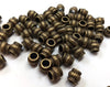 BD785 - 30 pcs Antique Bronze Lantern METAL Round Spacer Beads - 9mm - Large Hole: 6mm - Fits European Cords and Paracord!