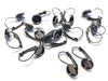 E462 - 10 pcs. Gunmetal Earring Clips Settings Lever Back Bezels Cabochons - 8mm Glue Pad Setting