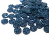 CA903 - 10 pcs Druzy Resin Embellishment Cabochons Peacock Blue - 8mm