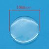 P2025 - 115 Circle Clear Round Epoxy Resin Stickers - 16mm (5/8" = 0.629 inch) - Thickness: 1mm