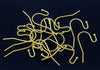 E545 - 200 pcs Gold Plated Earring Wire Hooks with Ball - 21x12mm - 21mm x 12mm - 21 Gauge Wire