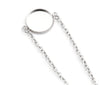 B094 - 3 pcs. 304 Stainless Steel Silver Tone Chain Bracelets - 7.87" (20cm) - 14mm Bezel - Tarnish Resistant!