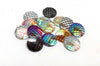 CA539 - 30 pcs Mermaid Fish Scales Resin Carved Embellishment Cabochons - 18mm (0.7") - Assortment of Colors
