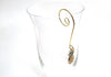 W016 - 100 pcs. Gold Plated Stemless Wine Glass Charms Markers Hoop - 40mm (1.57 inch) - 16 Gauge (1.25mm Thick) - STURDY!