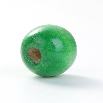 BD444 - 500 pcs Green Wooden Wood Round Spacer Beads - 11x9mm