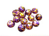 RC0023 - 10 pcs Druzy Resin Embellishment Cabochons - 12mm - Glitter Style - Purple, Gold and Pink