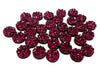 CA754 - 10 pcs Druzy Resin Embellishment Cabochons Berry Red Purple - 10mm