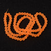 BD603 - 8mm Orange Frosted Glass Round Beads - 15" strand (40cm) - Approx 52 beads per strand - Hole Size: 1.3mm