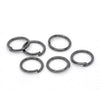 J285 - 200 pcs Gunmetal Open Jump Rings - 7mm - 21 Gauge