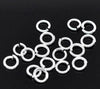 J051 - 100 pcs Silver Plated Open Jump Rings - 4mm - 20 Gauge (0.8mm Thick)
