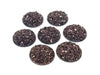 CA631 - 10 pcs Druzy Resin Embellishment Cabochons Champagne Rose Gold - 25mm (1 inch) - Dome Style