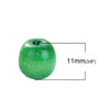 BD444 - 500 pcs Green Wooden Wood Round Spacer Beads - 11x9mm