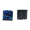 CA146 - 10 pcs Druzy Resin Embellishment Cabochons Blue Multicolor AB - 12mm - Square