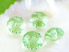 BD652 - 20 pcs. Green Crystal Glass Faceted Rondelle Beads - 8mm - Hole Size: 1.3mm
