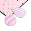 P1129 - 10 pcs Purple and Pink Faux Leather Dangle Pendants - Teardrop - Geometric - 56mm (2.2") - Great for Earrings or Dangles! Double-Sided