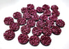 CA754 - 10 pcs Druzy Resin Embellishment Cabochons Berry Red Purple - 10mm