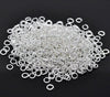 J051 - 100 pcs Silver Plated Open Jump Rings - 4mm - 20 Gauge (0.8mm Thick)