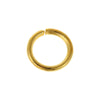 J075A - 100 pcs Gold Plated Open Jump Rings - 5mm - 18 Gauge (1mm Thick)
