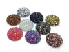 CA674 - 10 pcs Druzy Resin Embellishment Cabochons Assortment - 14mm - Dome Circle