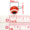 BD496 - 300 pcs Round Resin Evil Eye Striped Spacer Beads - 8mm - Assortment - Hole Size: 1.6mm