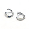 J300 - 100 pcs 304 Stainless Steel Silver Tone Open Jump Rings 6mm - 18 Gauge - Open Design - High Quality!