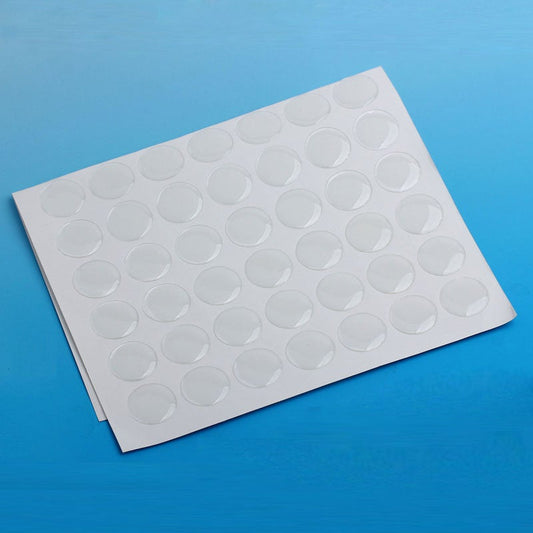P2025 - 115 Circle Clear Round Epoxy Resin Stickers - 16mm (5/8" = 0.629 inch) - Thickness: 1mm