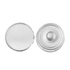 CL085 - 20 pcs. Silver Tone Chunk Bases Buttons - 18mm Glue Pad - Bezels for 18mm Cabochons / Glass Tiles