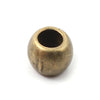 BD631 - 20 pcs Antique Bronze Metal Ball Spacer Beads - 10mm - Large Hole: 5mm - Fits European Cords and Paracord!