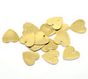 P979 - 100 pcs. Brass Heart Stamping Tags - 13mm