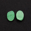 CA088 - BOGO - 10 pcs Druzy Resin Embellishment Oval Cabochons Seafoam Green - 14x10mm - 14mm x 10mm - 10x14mm