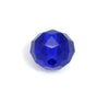 BD653 - 20 pcs. Sapphire Blue Crystal Glass Faceted Rondelle Beads - 8mm - Hole Size: 1.3mm