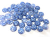 CA755 - 10 pcs Druzy Resin Embellishment Cabochons - 12mm - Glitter Style - Periwinkle Blue - Multicolor