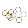 J308 - THICK - 100 pcs. Antique Bronze Open Jump Rings - 14mm - 15 Gauge (1.5mm Thick) - HIGH QUALITY
