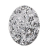 P602 - 10 pcs. Silver Faux Leather Dangle Charms Pendants - Oval - 41mm (1.6") - Great for Light Earrings, Necklaces or Dangles