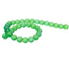 BD770 - 10mm Dark Green Frosted Glass Round Beads - 12" strand (30cm) - Approx 30-32 beads per strand - Hole Size: 2mm
