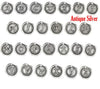 P775B - DESTASH - 2.5 lbs (600 pcs.) Antique Silver Alphabet Letters- 18mm – Wax Design
