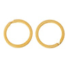 J195 - 10 pcs. Gold Plated Split Rings Key Rings - 25mm (1 inch)