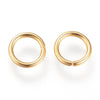 J096 - 100 pcs 304 Stainless Steel Golden Open Jump Rings 8mm - 16 Gauge (1.2mm Thick) - High Quality!
