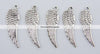 P931 - 40 pcs. LARGE Tibetan Antique Silver Wings Charms - 10mm x 30mm