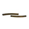 BD497 - 200 pcs. Antique Bronze Noodle Tube Long Thin Curved Beads - 29mm x 3mm (1.14" x 0.12")