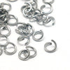 J300 - 100 pcs 304 Stainless Steel Silver Tone Open Jump Rings 6mm - 18 Gauge - Open Design - High Quality!